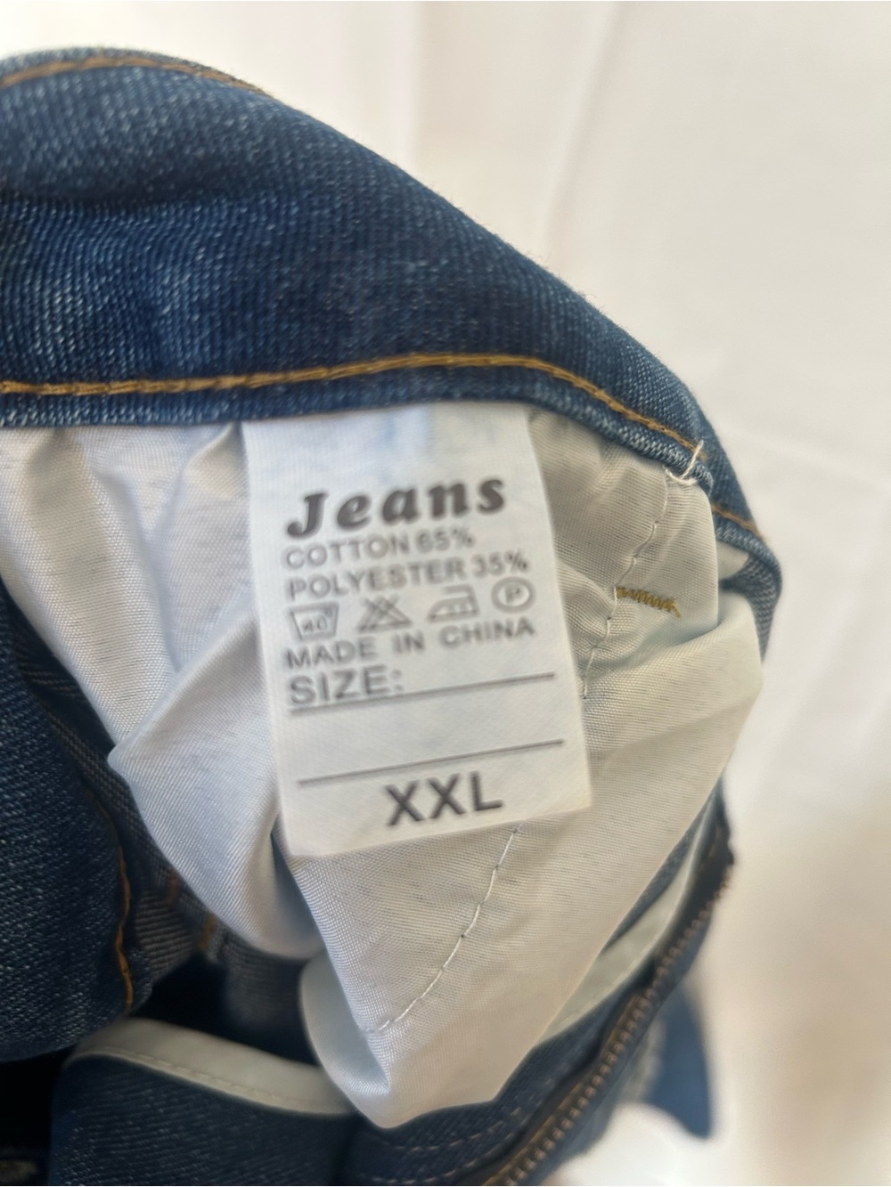 Plus size Embellished Distressed Dark Blue boot cut Jeans with Floral Patches 2X - Picture 6 of 11